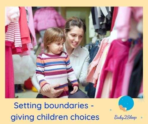 Setting boundaries - giving children choices